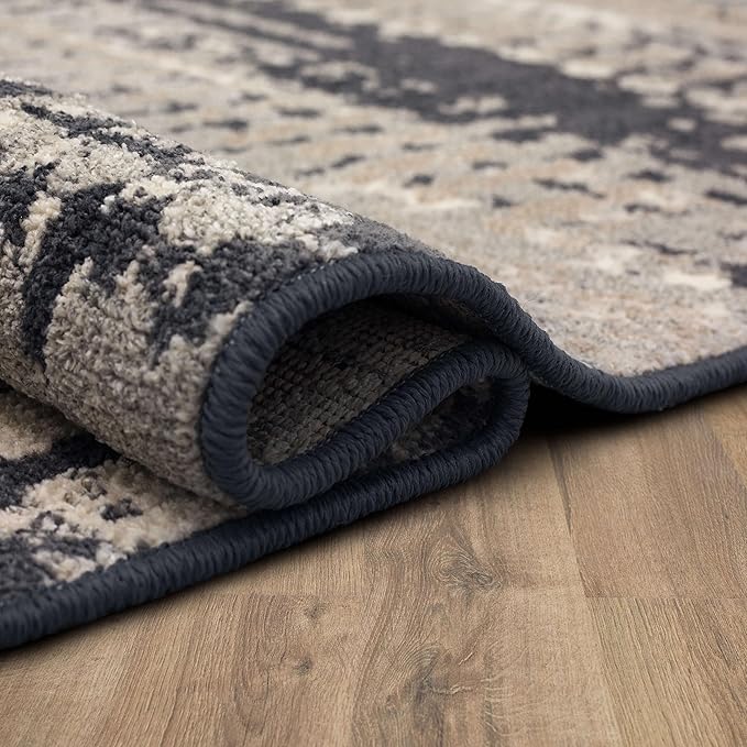 Mohawk Home Dutton Modern Abstract Stripe Gray 2' 1" x 3' 8" Area Rug Perfect for Kitchen, Living Room, Dining Room