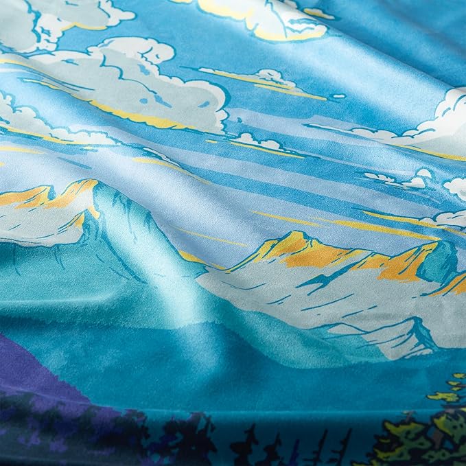 Personal Ultralight Microfiber Camping and Travel Towel, Daydream Print, Body
