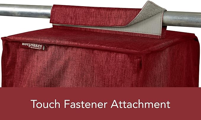 Covermates Keepsakes Hanging Closet Organizer - Heavy Duty Material, Sturdy Interior Shelves - Closet Storage, Scarlett Red