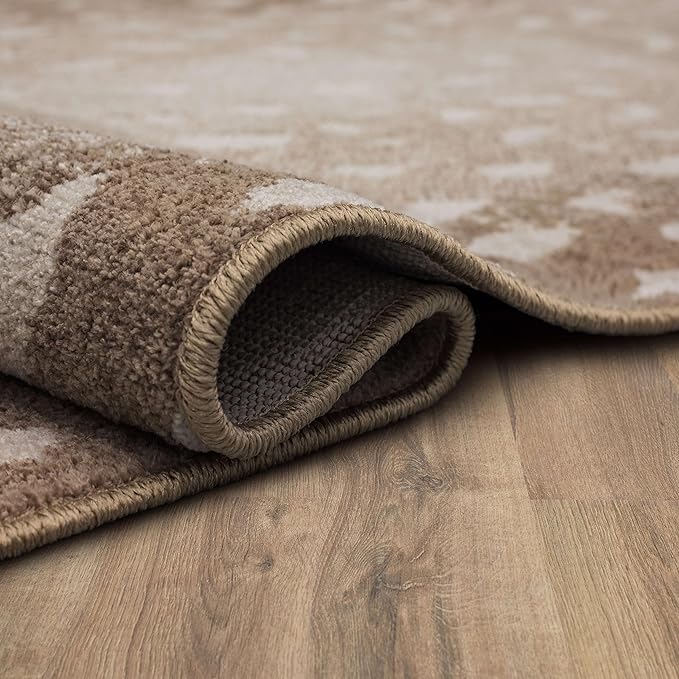 Mohawk Home Antelope Animal Print Beige 8' x 10' Area Rug Perfect for Kitchen, Living Room, Dining Room