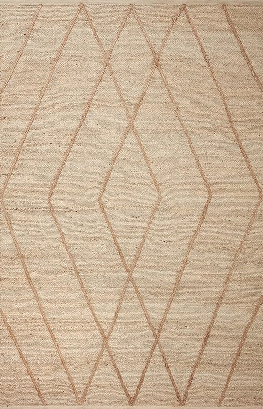 Loloi Bodhi Collection BOD-02 Ivory/Natural 2'-6" x 7'-6" Runner Rug