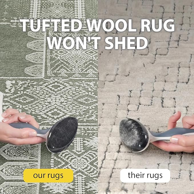 NICETOWN Green Kitchen Runner Rug- 2x6 Rug Washable Non Slip with Rubber Backing Vintage Ultra-Thin Throw Carpet Runners for Hallways Bedroom Laundry Room, Sage Green