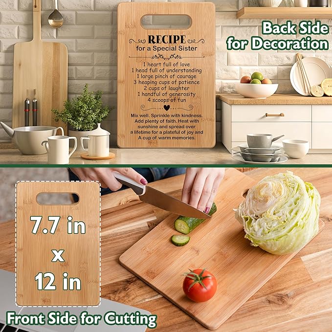 Sister Birthday Gifts from Sister, Friendship Gifts for Women, Sister Cutting Board Gifts, BFF Friend, Soul Sister, Sister Gifts for Women