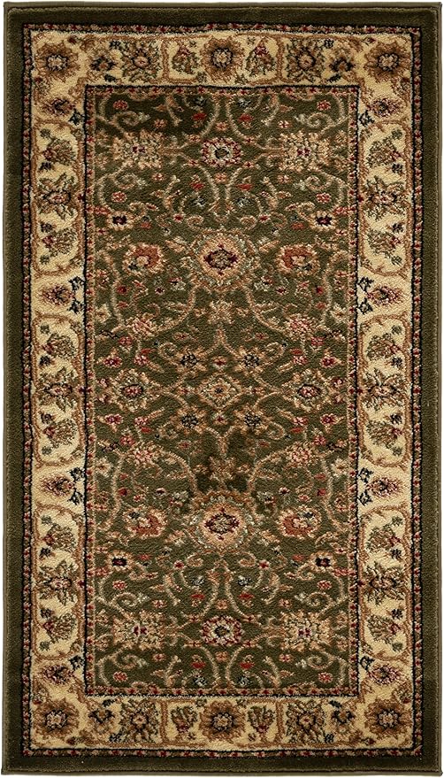 SAFAVIEH Lyndhurst Collection Accent Rug - 2'3" x 4', Sage & Ivory, Traditional Oriental Design, Non-Shedding & Easy Care, Ideal for High Traffic Areas in Entryway, Living Room, Bedroom (LNH212C)