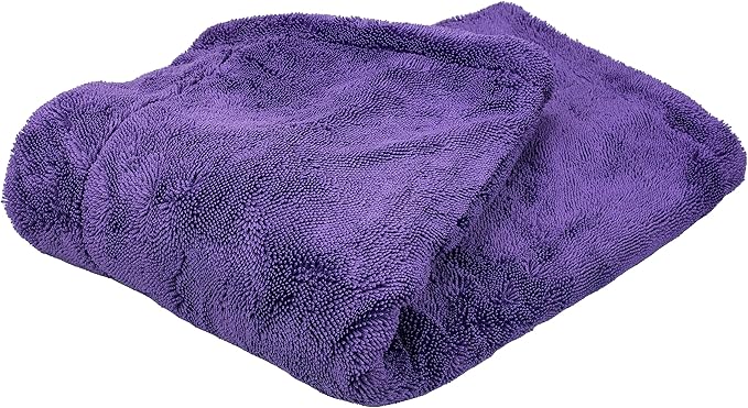 20" x 24" Universal Purple Car Drying Towel – 1200 GSM Rinse-Free Double-Sided Microfiber – Plush, Super Absorbent Towel for Car Wash & Detailing