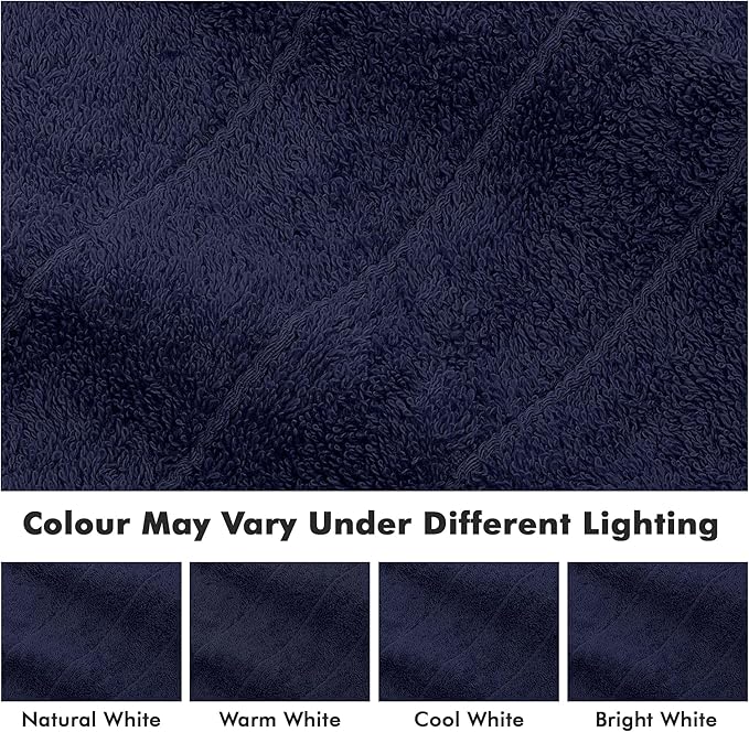 Bath Sheets – Extra Large Bathroom Sheet Set – Pack of 2 Jumbo Towels Navy Blue (71x35in) – 100% Cotton Soft Quick Dry Large Bath Towels for Adults Hotel Spa Bathroom Use