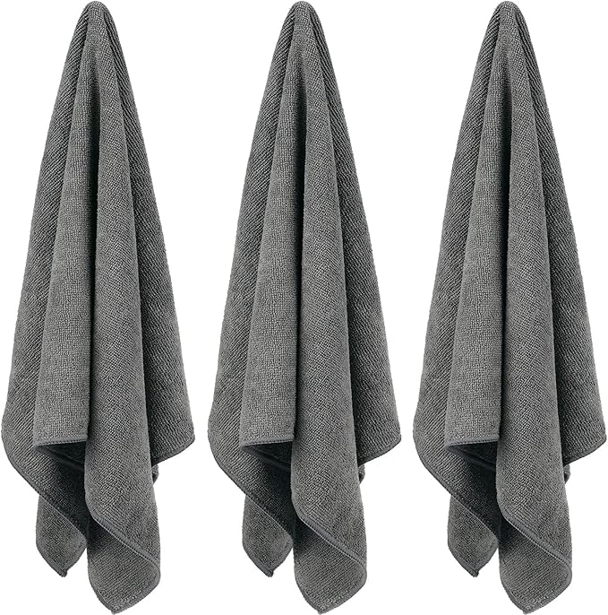 26 Pcs Salon Bleach Proof Towels Highly Absorbent Hair Towels Hand Facial Cloths Bleach Resistant for Salon Barber Spa Beauty Bath Hair Stylist(Gray,16 x 29 Inch,Classic)