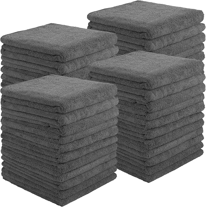 26 Pcs Salon Bleach Proof Towels Highly Absorbent Hair Towels Hand Facial Cloths Bleach Resistant for Salon Barber Spa Beauty Bath Hair Stylist(Gray,18 x 30 Inch,Classic)