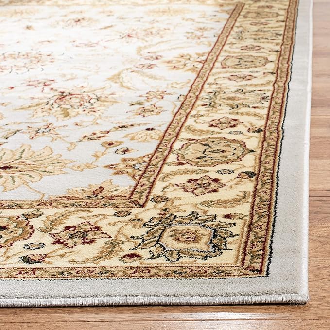 SAFAVIEH Lyndhurst Collection Accent Rug - 4' x 6', Grey & Beige, Traditional Oriental Design, Non-Shedding & Easy Care, Ideal for High Traffic Areas in Entryway, Living Room, Bedroom (LNH216G)