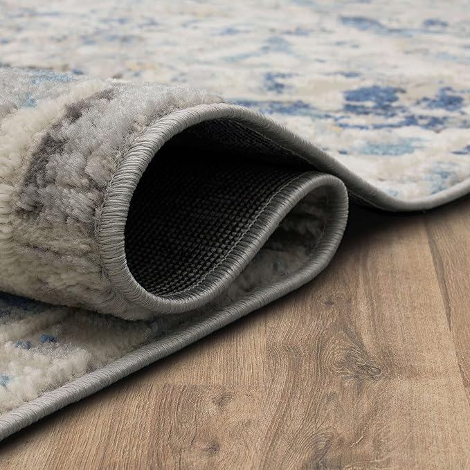 Mohawk Home Invati Traditional Floral Ornamental Royal Blue 2' 11" x 5' Area Rug Perfect for Living Room, Dining Room, Office