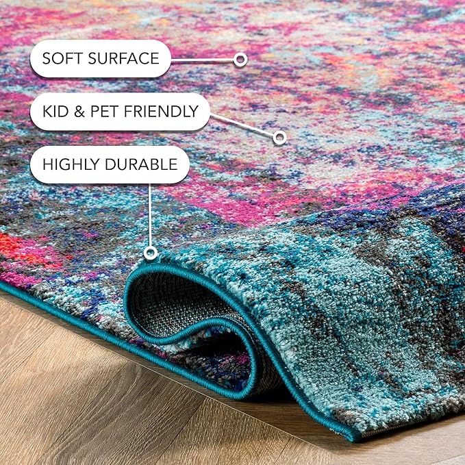 nuLOOM Reva Colorful Abstract Runner Rug, 2' 5" x 8', Multi