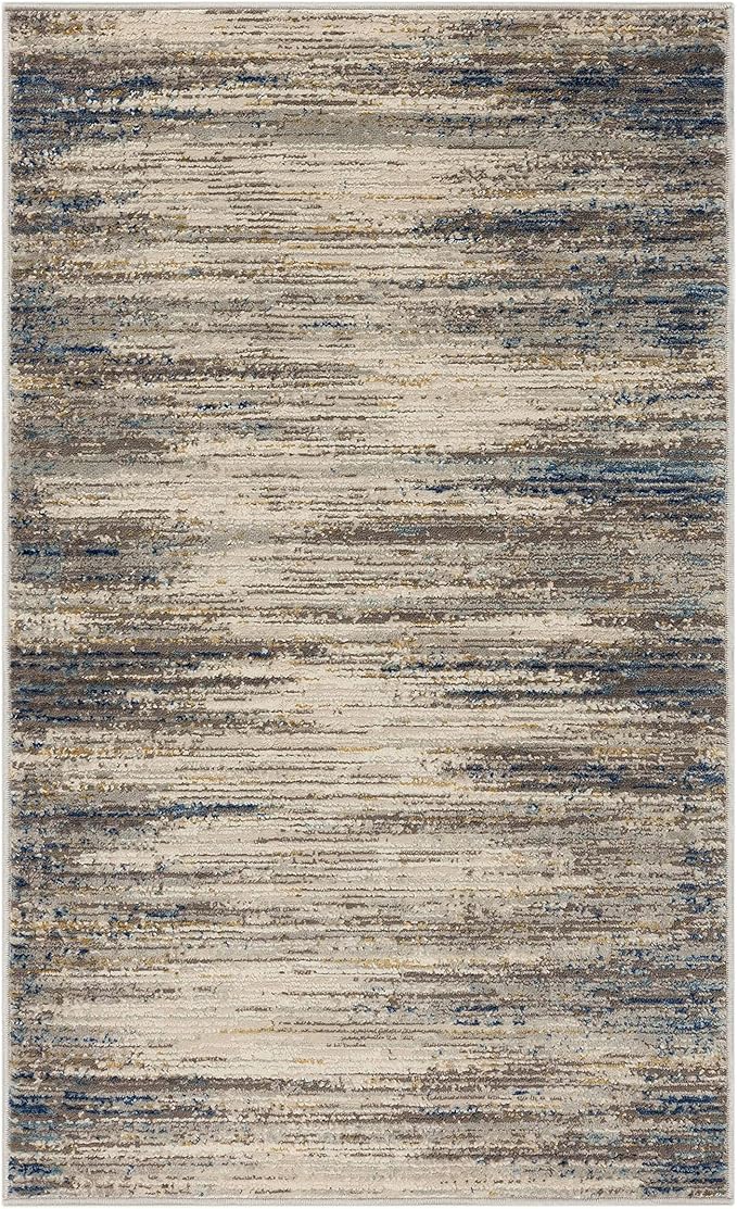 Mohawk Home Nexus Modern Contemporary Abstract Light Gray 7' 10" x 10' Area Rug Perfect for Living Room, Dining Room, Office