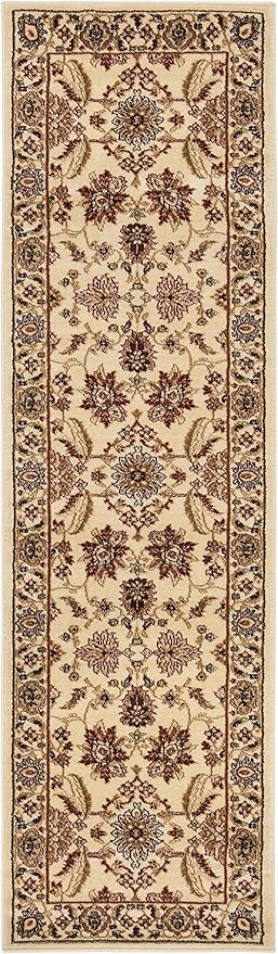 SAFAVIEH Lyndhurst Collection Runner Rug - 2'3" x 16', Ivory & Ivory, Traditional Oriental Design, Non-Shedding & Easy Care, Ideal for High Traffic Areas in Living Room, Bedroom (LNH216A)
