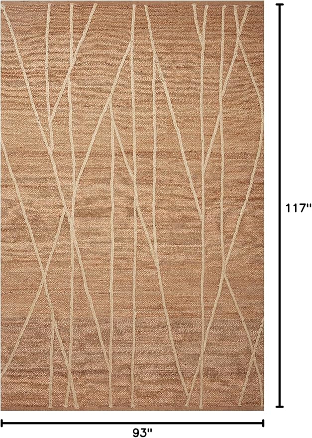Loloi Bodhi Collection BOD-03 Natural/Ivory 7'-9" x 9'-9" Area Rug