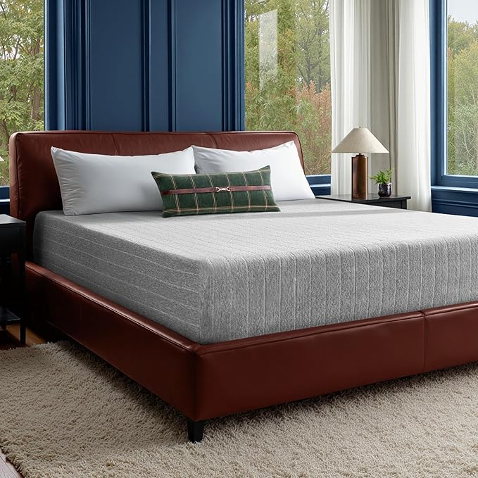 Bare Home California King Mattress - Medium Firm - Extra Thick Visco Elastic Memory Foam - CertiPUR-US Certified - Support & Pressure Relief - Minimal Motion Transfer - 100 Night Trial
