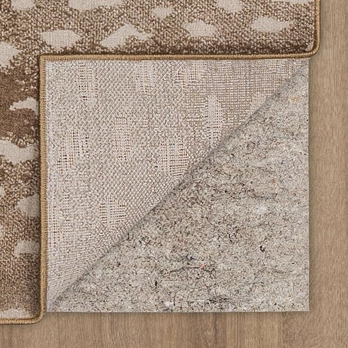 Mohawk Home Antelope Animal Print Beige 8' x 10' Area Rug Perfect for Kitchen, Living Room, Dining Room