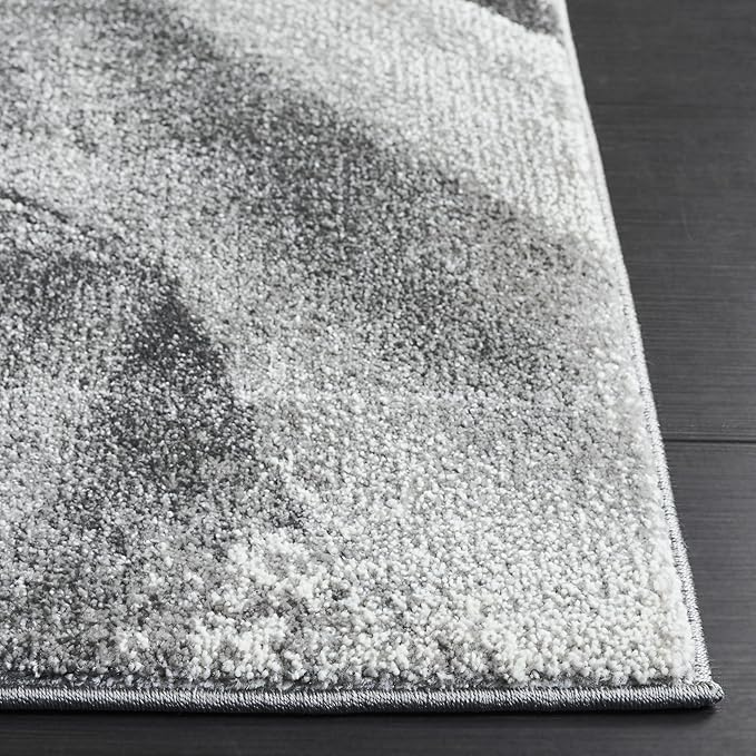 SAFAVIEH Porcello Collection Area Rug - 4' x 6', Ivory & Grey, Modern Abstract Pattern, Non-Shedding & Easy Care, Ideal for Living Room, Foyer, Bedroom (PRL6937F-4)