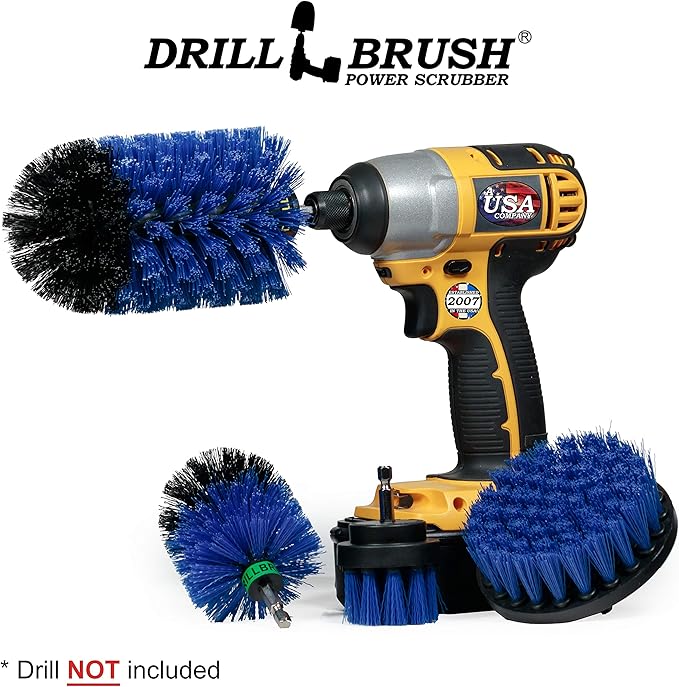 4 Piece Bundle - Add a Mini Original Brush to Our 3 Piece Marine Drill Brush Scrubbing Kit
