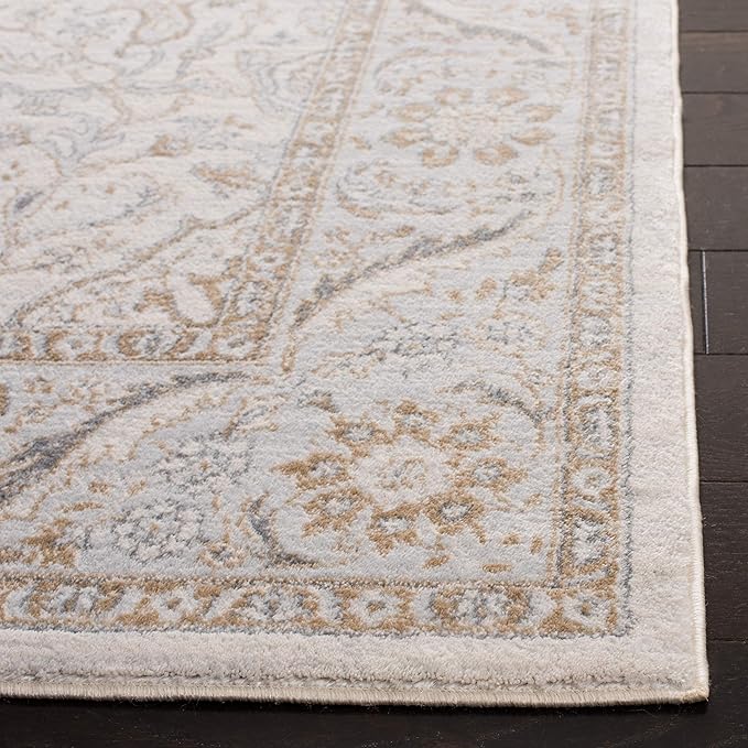 SAFAVIEH Isabella Collection Runner Rug - 2'2" x 11', Cream & Beige, Oriental Design, Non-Shedding & Easy Care, Ideal for High Traffic Areas in Living Room, Bedroom (ISA912A)