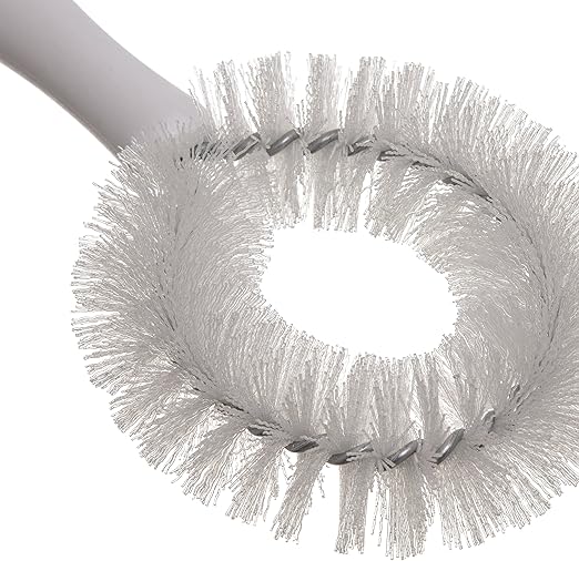 SPARTA 4016402 Plastic Curved Brush, Vegetable Brush With Stiff Bristles For Commercial Kitchens, 8.75 Inches, White