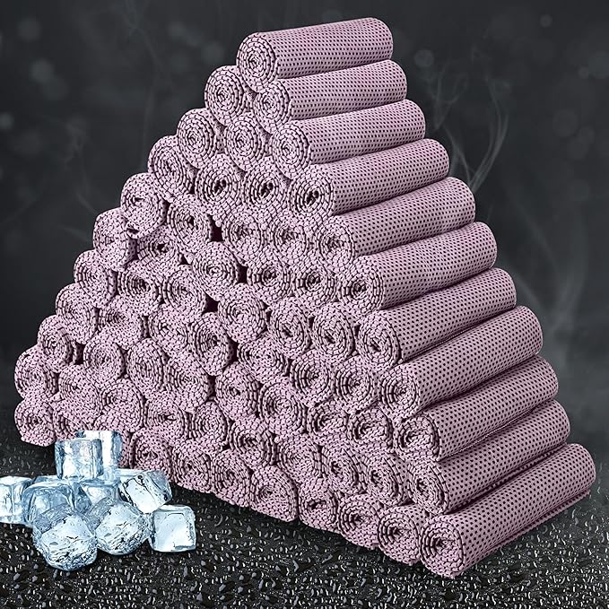 Cooling Towel Bulk - Neck & Face Cool Chilly Towels Microfiber Breathable Sport Sweat Rag for Gym, Yoga, Travel, Camping, Running, Outdoor