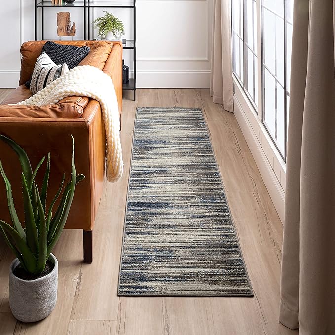 Mohawk Home Nexus Modern Contemporary Abstract Gray 3' 11" x 6' Area Rug Perfect for Living Room, Dining Room, Office