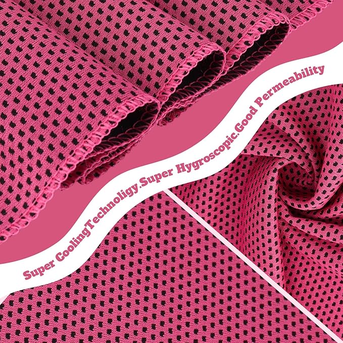 Cooling Towel Bulk - Neck & Face Cool Chilly Towels Microfiber Breathable Sport Sweat Rag for Gym, Yoga, Travel, Camping, Running, Outdoor