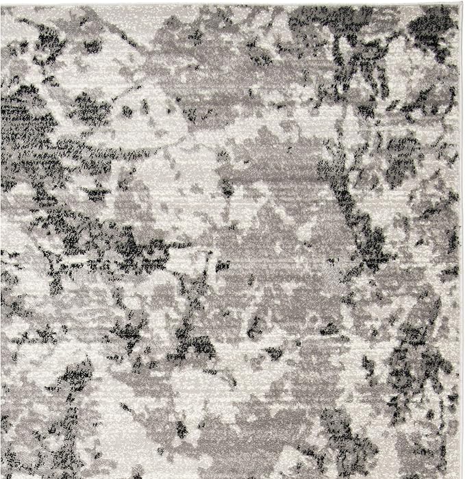 SAFAVIEH Area Rug 8x10 - Skyler Collection - Large - Grey & Ivory, Modern Abstract Design, Non-Shedding & Easy Cleaning, Ideal for Living Room, Bedroom, Office, Dining Space (SKY186K)