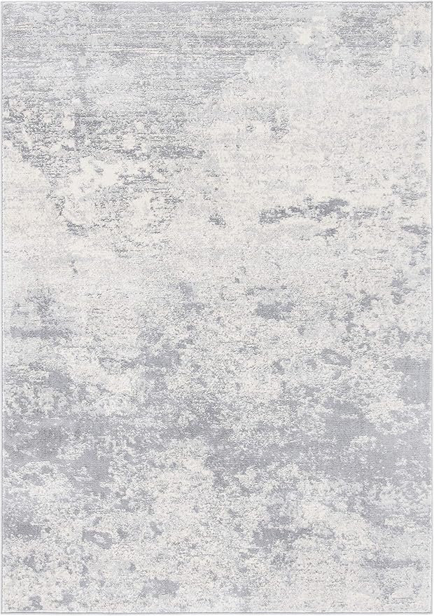 SAFAVIEH Brentwood Collection 6' x 9' Grey/Ivory BNT822H Modern Abstract Non-Shedding Living Room Bedroom Dining Home Office Area Rug