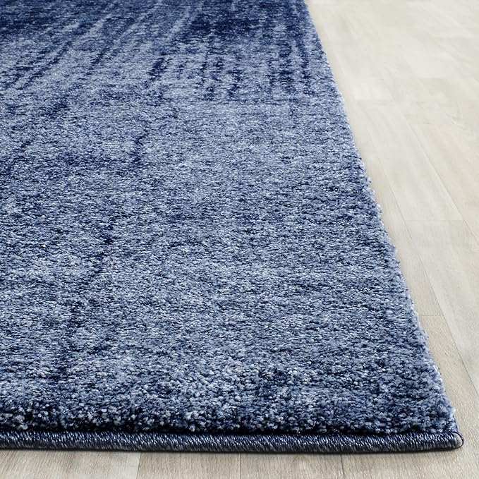 SAFAVIEH Retro Collection Area Rug - 10' x 14', Light Blue & Blue, Modern Abstract Design, Non-Shedding & Easy Care, Ideal for High Traffic Areas in Living Room, Bedroom (RET2770-6065)