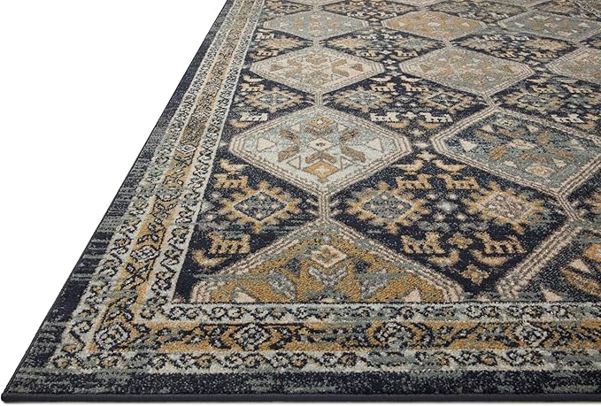 Loloi Jocelyn Collection JOC-02 Navy/Blue 2'-3" x 4'-0" .38" Thick Accent Rug