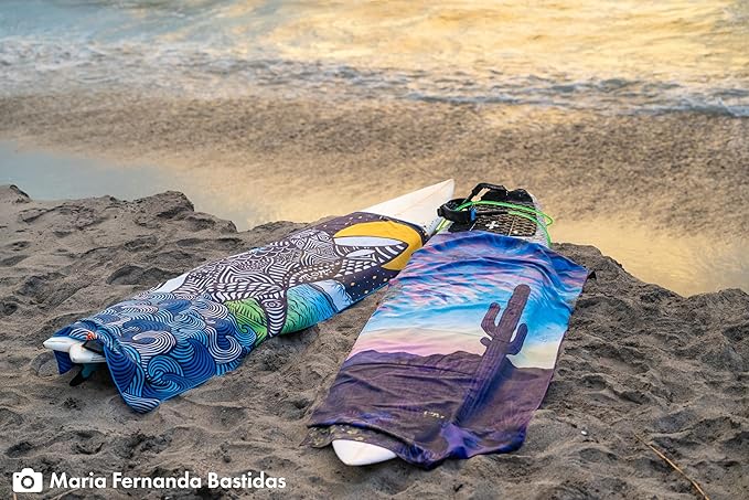 Personal Ultralight Microfiber Camping and Travel Towel, Desert Aire Print, Body