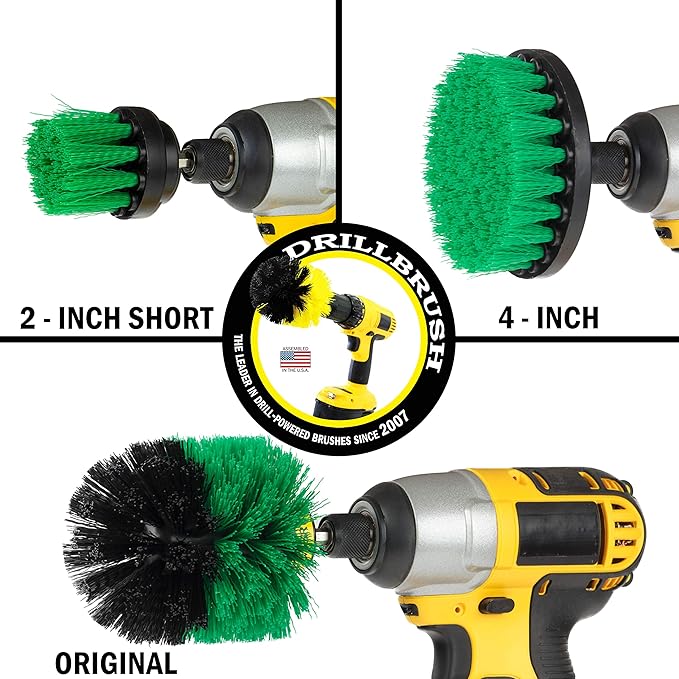Drill Brush – Drill Brush Attachment – Drill Brush Power Scrubber – Drill Brush Set - Nylon Drill Brush - Drill Brush Scrubber - Drill Brush Cleaner - Grout Drill Brush - Drill Brush Kit