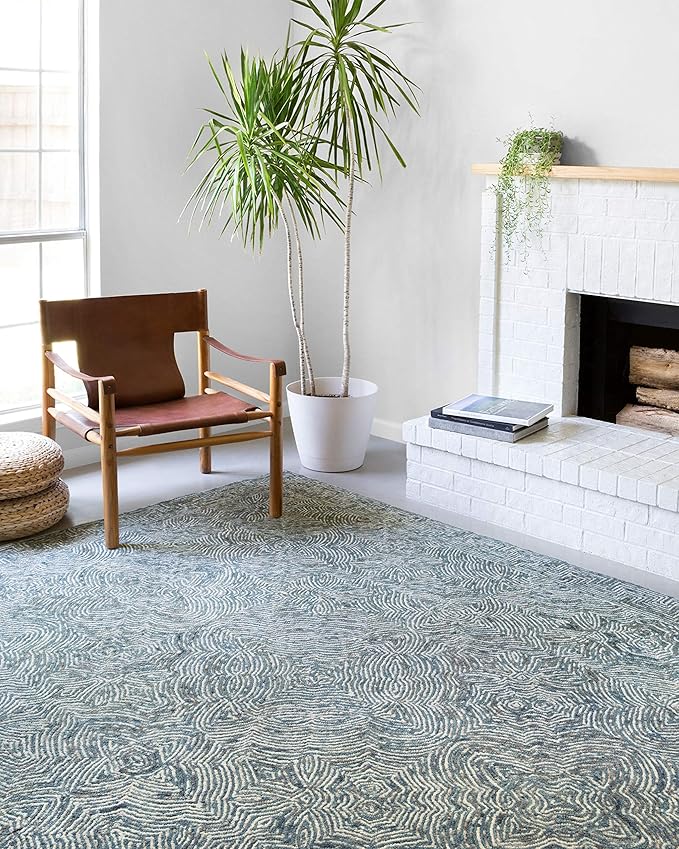 Loloi II Ziva Collection ZV-04 Denim 3'-6" x 5'-6" Accent Rug