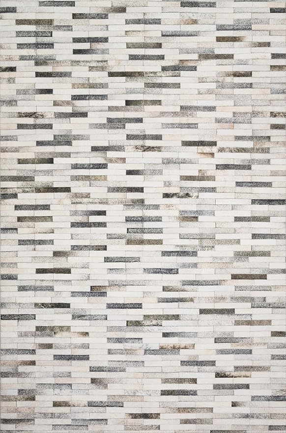 Loloi Maddox Collection MAD-01 Ivory/Grey 2'-3" x 3'-9" Accent Rug
