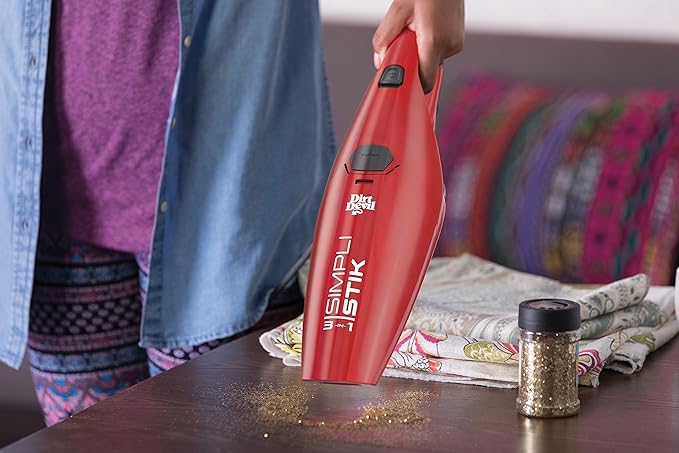 Dirt Devil SD20000RED Simpli-Stik Lightweight Corded Bagless Stick Vacuum, Red