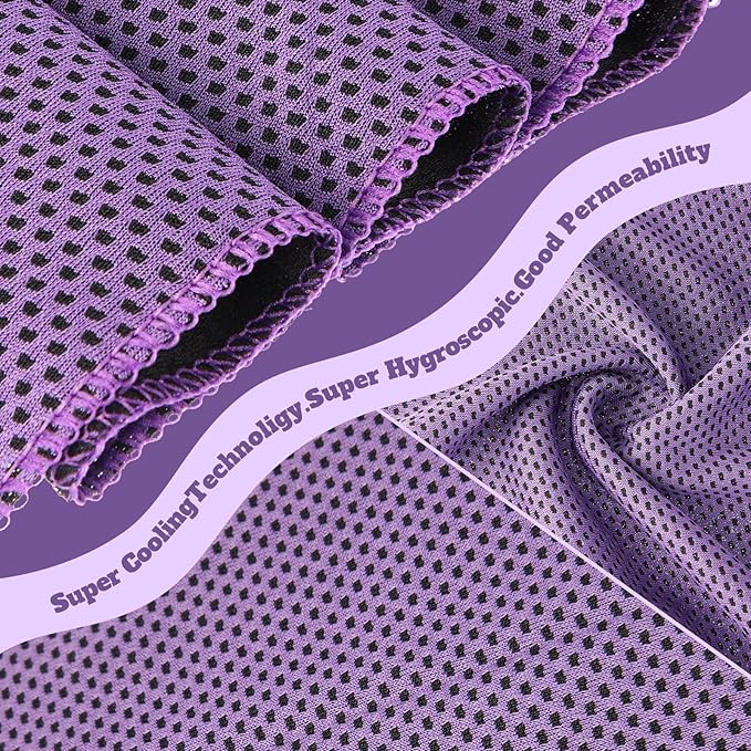 Cooling Towel Bulk - Neck & Face Cool Chilly Towels Microfiber Breathable Sport Sweat Rag for Gym, Yoga, Travel, Camping, Running, Outdoor