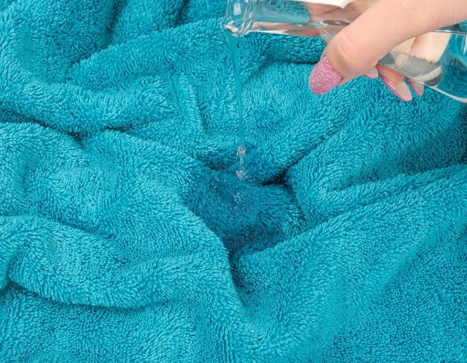 American Soft Linen 35x70 Jumbo Large Bath Towel, 600 GSM 100% Cotton Turkish Bath Sheet, Oversized Luxury Bath Towel for Bathroom Beach and Pool, Aqua Blue