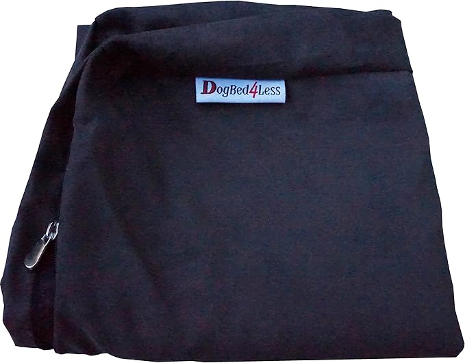 Dogbed4less Orthopedic Gel Memory Foam Pet Dog Bed, Waterproof Liner with External Microsuede Cover and Bonus Antislip Cover (Microsuede Espresso, 55"X47"X4" Inches)