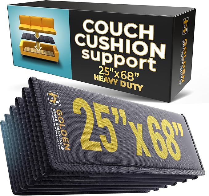 XXL Heavy Duty Couch Cushion Support (25" × 68") – Foldable, Moisture Resistant Couch Board to Fix Sagging Seats – Reinforced, Breathable, Universal Fit