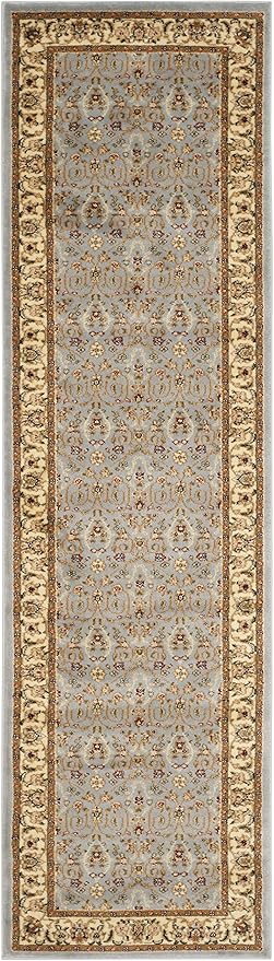 SAFAVIEH Lyndhurst Collection Runner Rug - 2'3" x 14', Light Blue & Ivory, Traditional Oriental Design, Non-Shedding & Easy Care, Ideal for High Traffic Areas in Living Room, Bedroom (LNH312B)