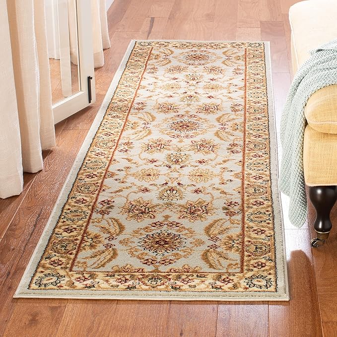 SAFAVIEH Lyndhurst Collection Area Rug - 9' x 12', Ivory & Ivory, Traditional Oriental Design, Non-Shedding & Easy Care, Ideal for High Traffic Areas in Living Room, Bedroom (LNH216A)