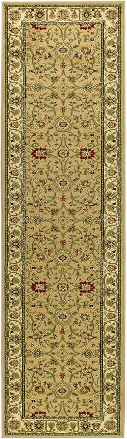 SAFAVIEH Lyndhurst Collection Runner Rug - 2'3" x 10', Beige & Ivory, Traditional Oriental Design, Non-Shedding & Easy Care, Ideal for High Traffic Areas in Living Room, Bedroom (LNH212D)