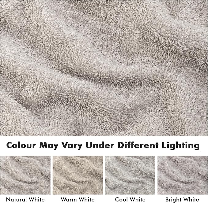 Face Towels Pack of 12 – 100% Cotton Wash Cloths (12x12 inch) – Soft, Quick Dry & Highly Absorbent Hand Towels for Bathroom, Spa, Gym, Kitchen and for Daily Use - (Light Grey)