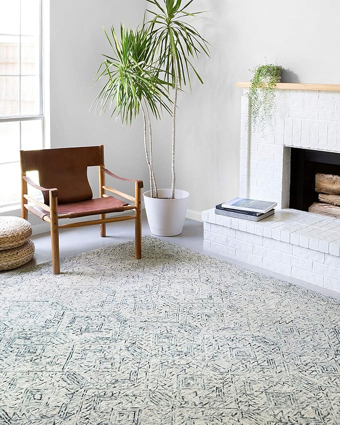 Loloi II Ziva Collection ZV-03 Bluestone 2'-6" x 7'-6" Runner Rug