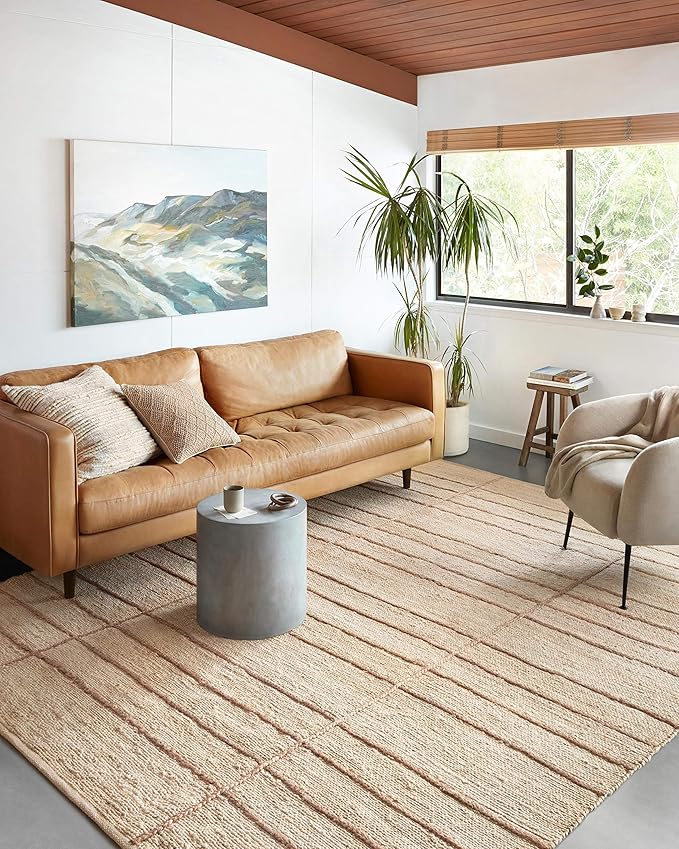 Loloi Bodhi Collection BOD-04 Ivory/Natural 2'-6" x 7'-6" Runner Rug