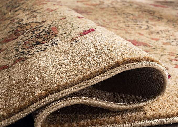 SAFAVIEH Lyndhurst Collection Runner Rug - 2'3" x 12', Beige & Multi, Traditional Paisley Design, Non-Shedding & Easy Care, Ideal for High Traffic Areas in Living Room, Bedroom (LNH224A)