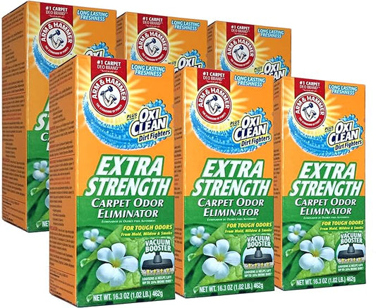 Arm & Hammer 4SGM New 361970Extra Strengh 16.3Z Carpet Odor Eliminator (6-Pack) Laundry Detergent Cheap Wholesale Discount Bulk Cleaning Firesale