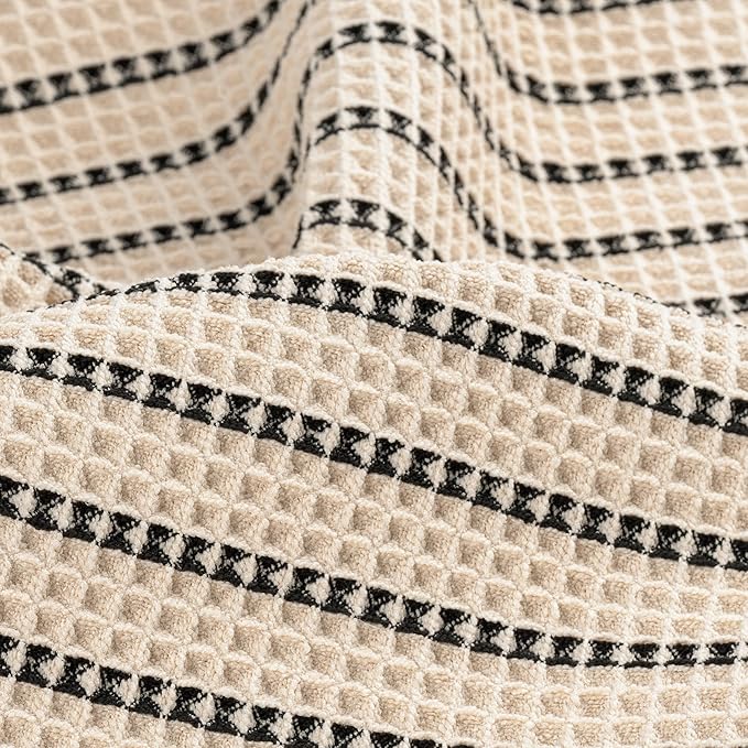430 GSM Microfiber Oversize Quick Dry Lint Free Bath Towel, 60 x 30 in, 4 Pack (Waffle Weave)