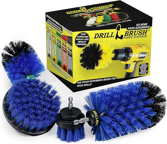 4 Piece Bundle - Add a Mini Original Brush to Our 3 Piece Marine Drill Brush Scrubbing Kit